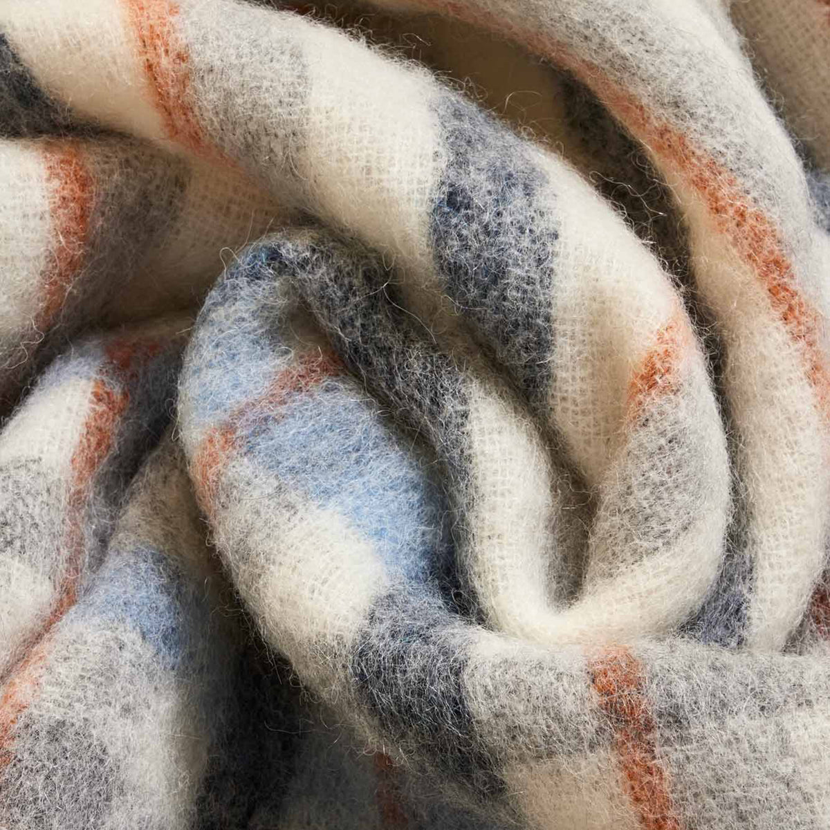Plaid in Alpaca e Mohair Fantasia Check - Courmayeur