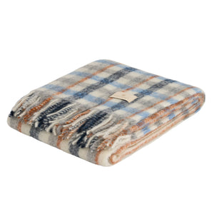 Plaid in Alpaca e Mohair Fantasia Check - Courmayeur