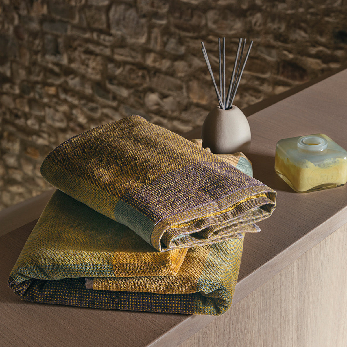 Telo Da Bagno in Spugna di Cotone Cimata Jacquard - Cromatismi
