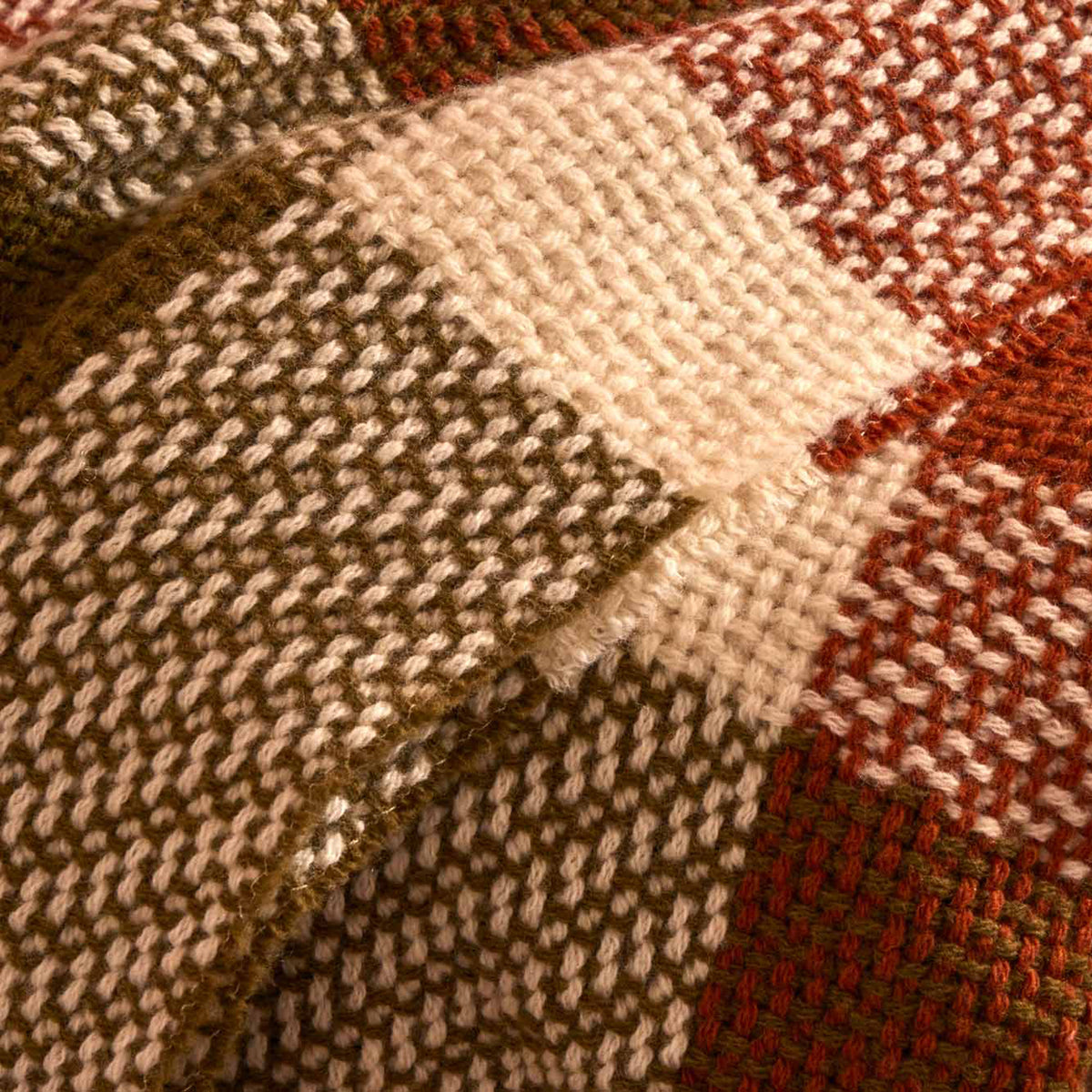 Plaid in Pura Lana Fantasia Check - Dune