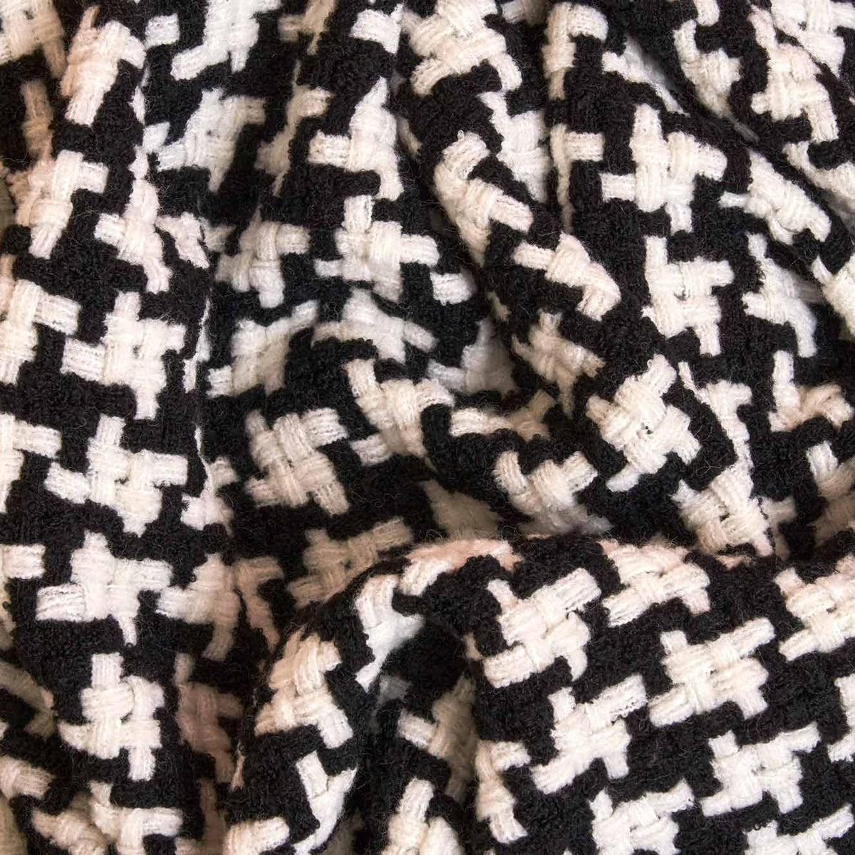 Plaid in Lana Fantasia Pied de Poule - Paloma