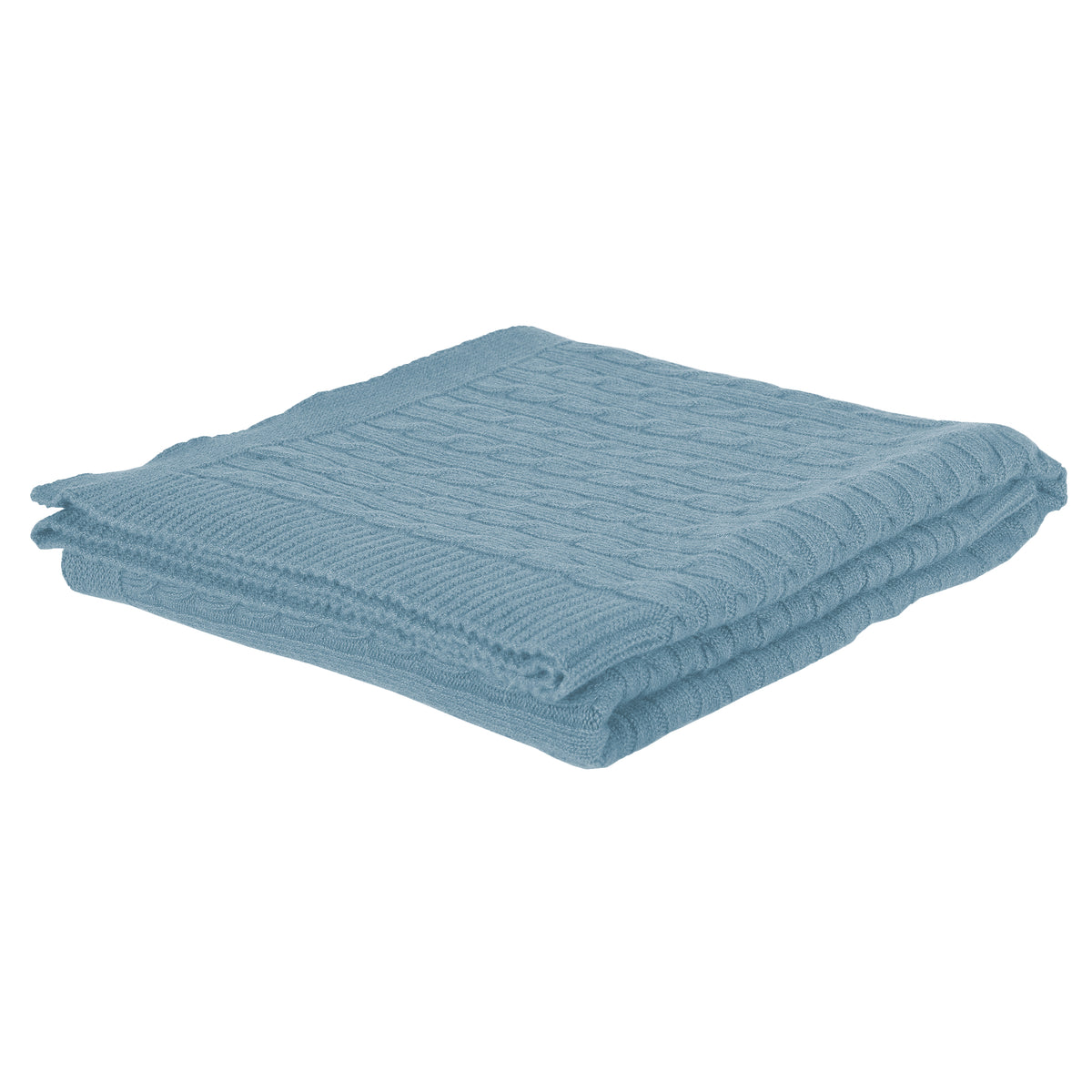 Plaid in Puro Cachemire a Maglia - Treccia
