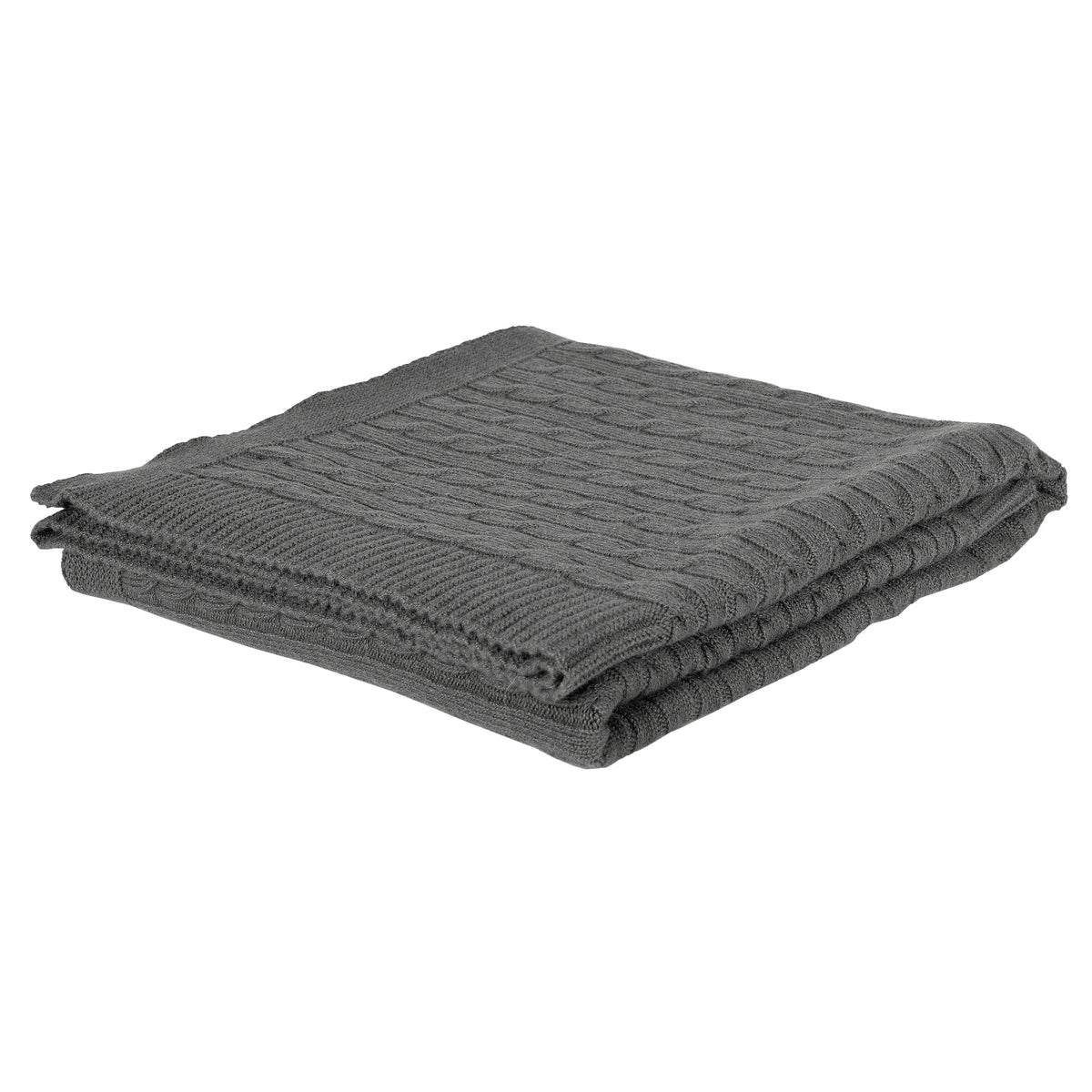 Plaid in Puro Cachemire a Maglia - Treccia