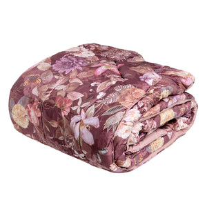Trapunta in Raso di Puro Cotone Fantasia Floreale - Protea