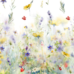 Parure Copripiumino in Percalle di Cotone con Stampa Floreale - Wildflower