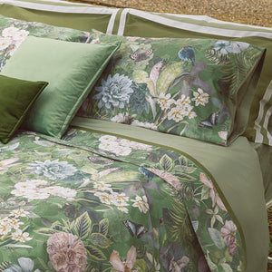 Completo Lenzuola in Raso Di Cotone Fantasia Floreale - Protea