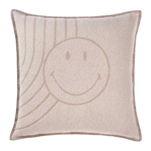 Copricuscino in Lana con Lavorazione Jacquard - Face