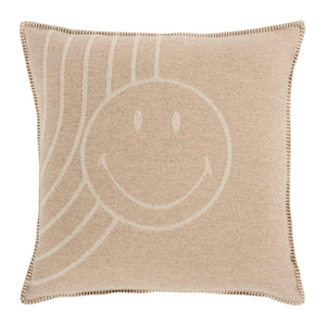 Copricuscino in Lana con Lavorazione Jacquard - Face