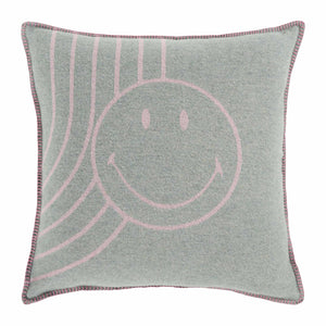 Copricuscino in Lana con Lavorazione Jacquard - Face