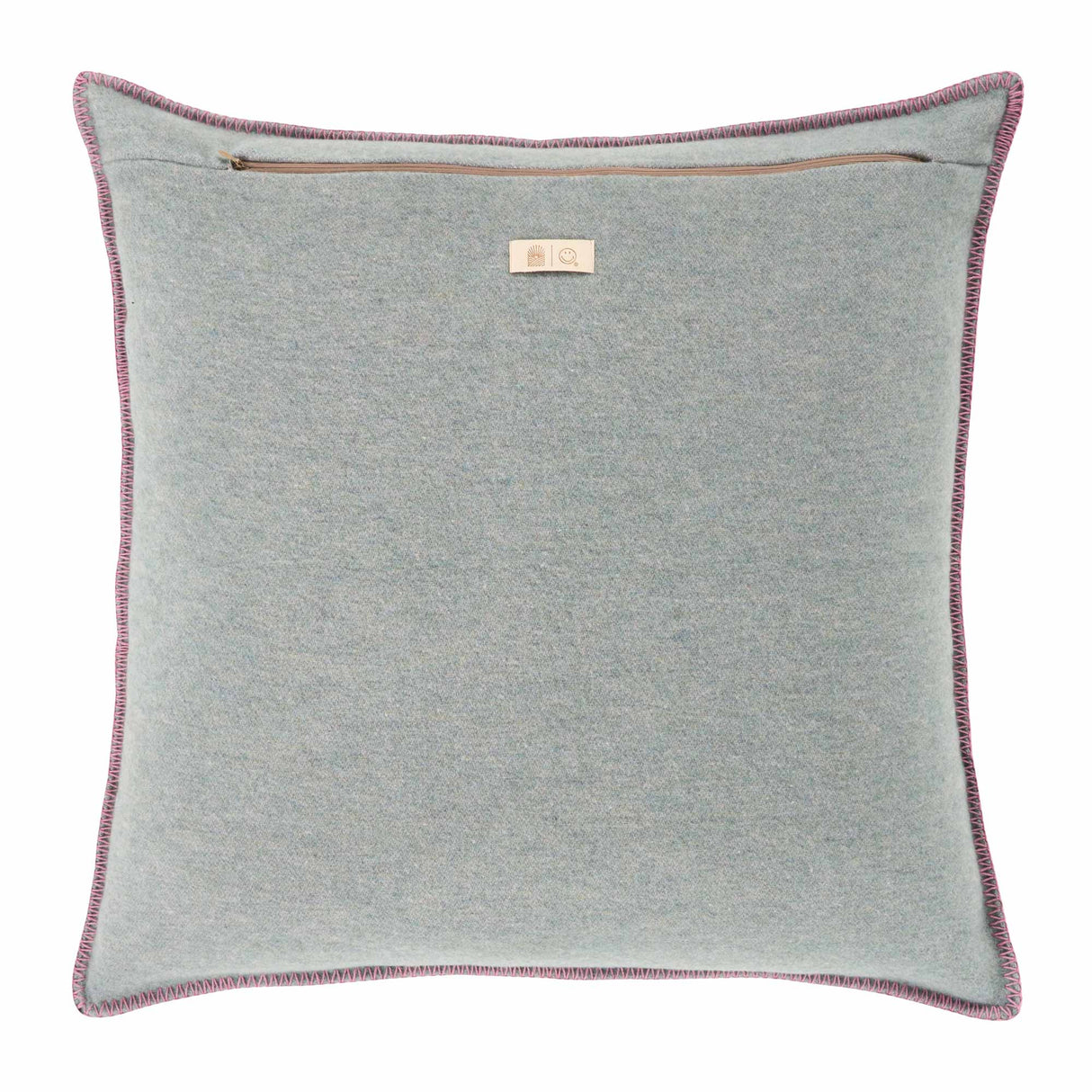 Copricuscino in Lana con Lavorazione Jacquard - Face