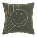 Copricuscino in Lana con Lavorazione Jacquard - Face