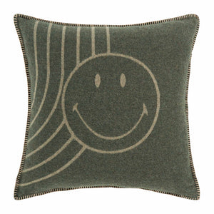 Copricuscino in Lana con Lavorazione Jacquard - Face