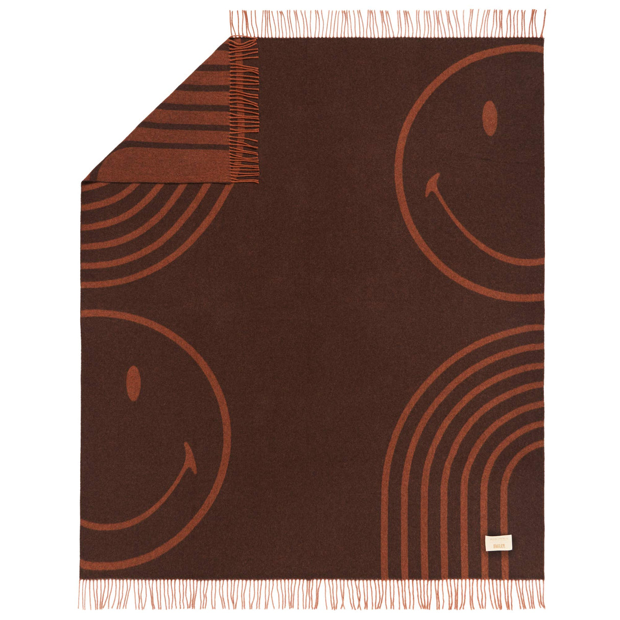 Plaid in Lana con Lavorazione Jacquard - Face