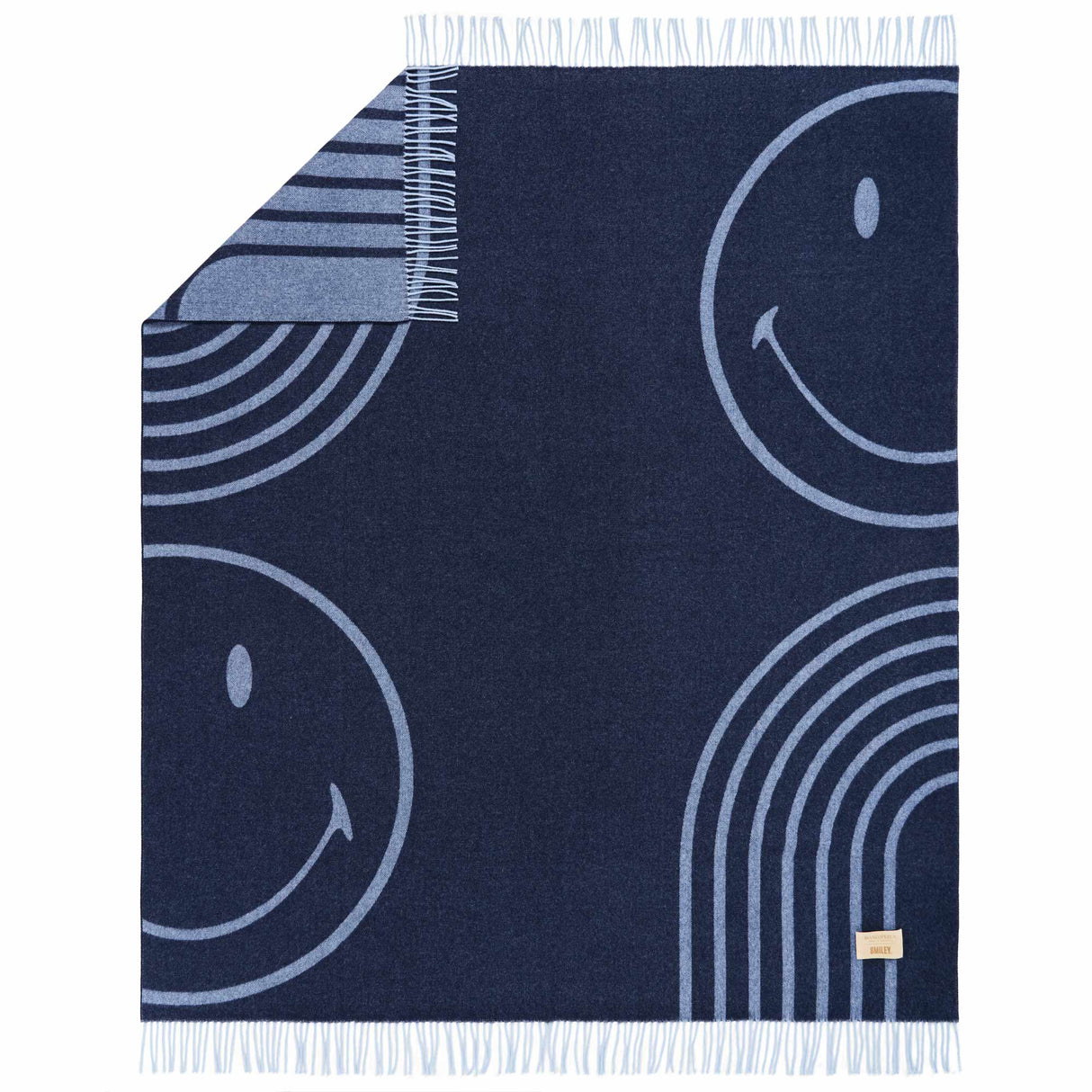 Plaid in Lana con Lavorazione Jacquard - Face