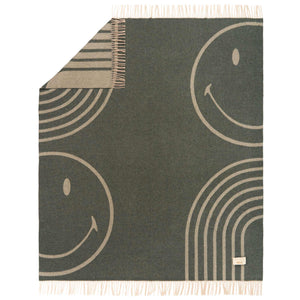 Plaid in Lana con Lavorazione Jacquard - Face
