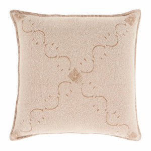 Copricuscino in Lana con Lavorazione Jacquard - Pattern