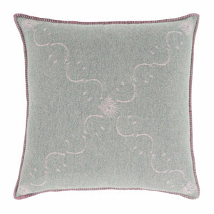 Copricuscino in Lana con Lavorazione Jacquard - Pattern