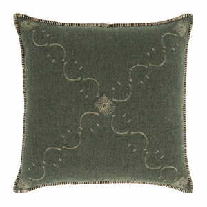 Copricuscino in Lana con Lavorazione Jacquard - Pattern