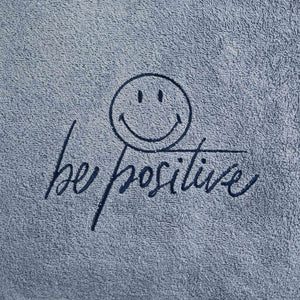 Telo Bagno in Spugna di Cotone Ricamato - Be Positive