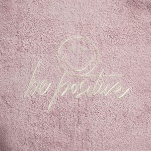 Telo Bagno in Spugna di Cotone Ricamato - Be Positive