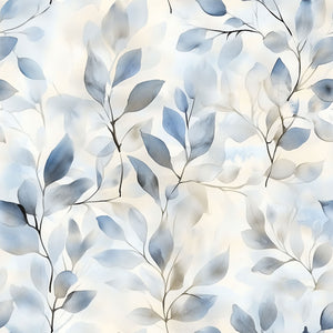 Parure Copripiumino in Percalle di Cotone con Stampa Floreale - Winter Leaves
