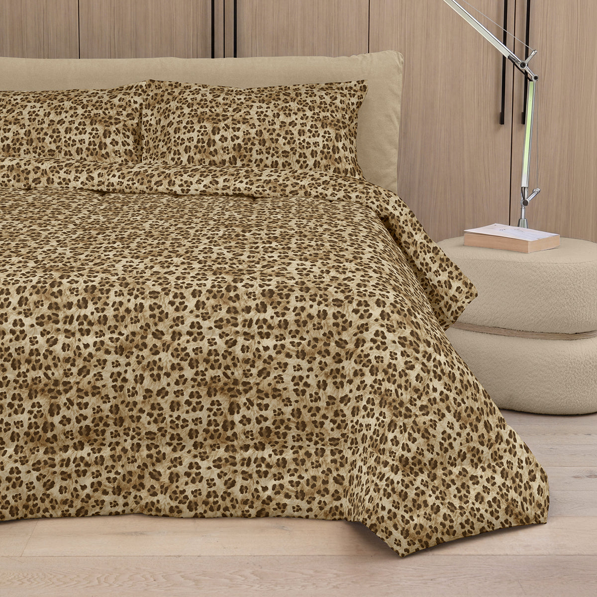 Trapunta in Percalle di Puro Cotone Fantasia Animalier - Tabby