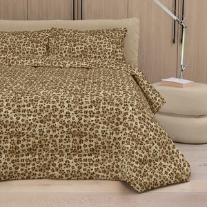 Trapunta in Percalle di Puro Cotone Fantasia Animalier - Tabby
