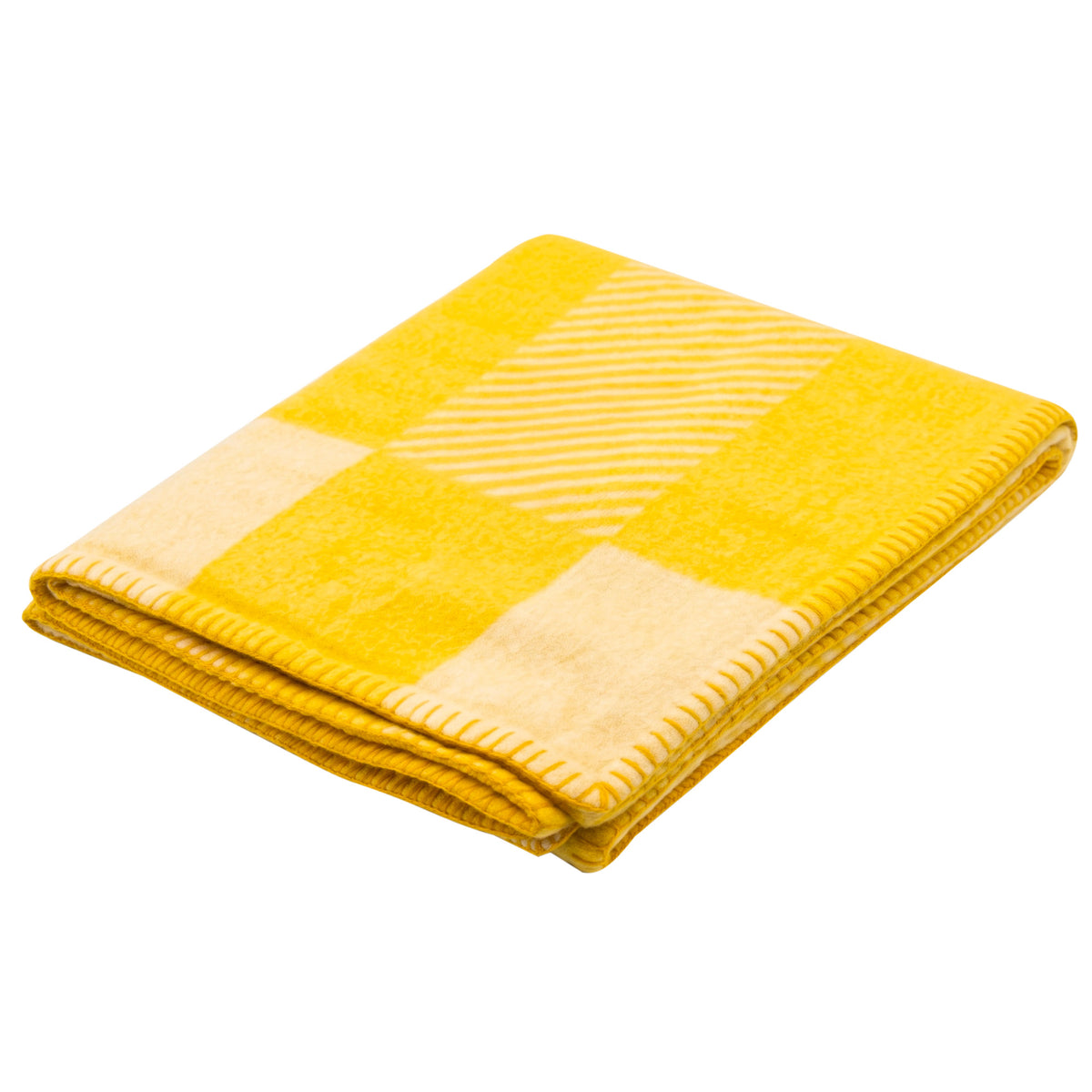 Plaid in Pura Lana Jacquard Motivo Geometrico - Tevere