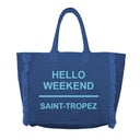Borsa Mare o Trusse in Puro Cotone Tinta Unita - Hello Weekend