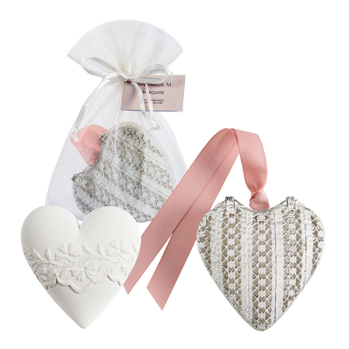 Scatola a Cuore Profumato Fragranza Marquise - Les Objets Parfumés