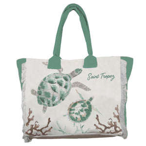 Borsa Mare o Trousse in Puro Cotone Fantasia Stampata - Esquinade