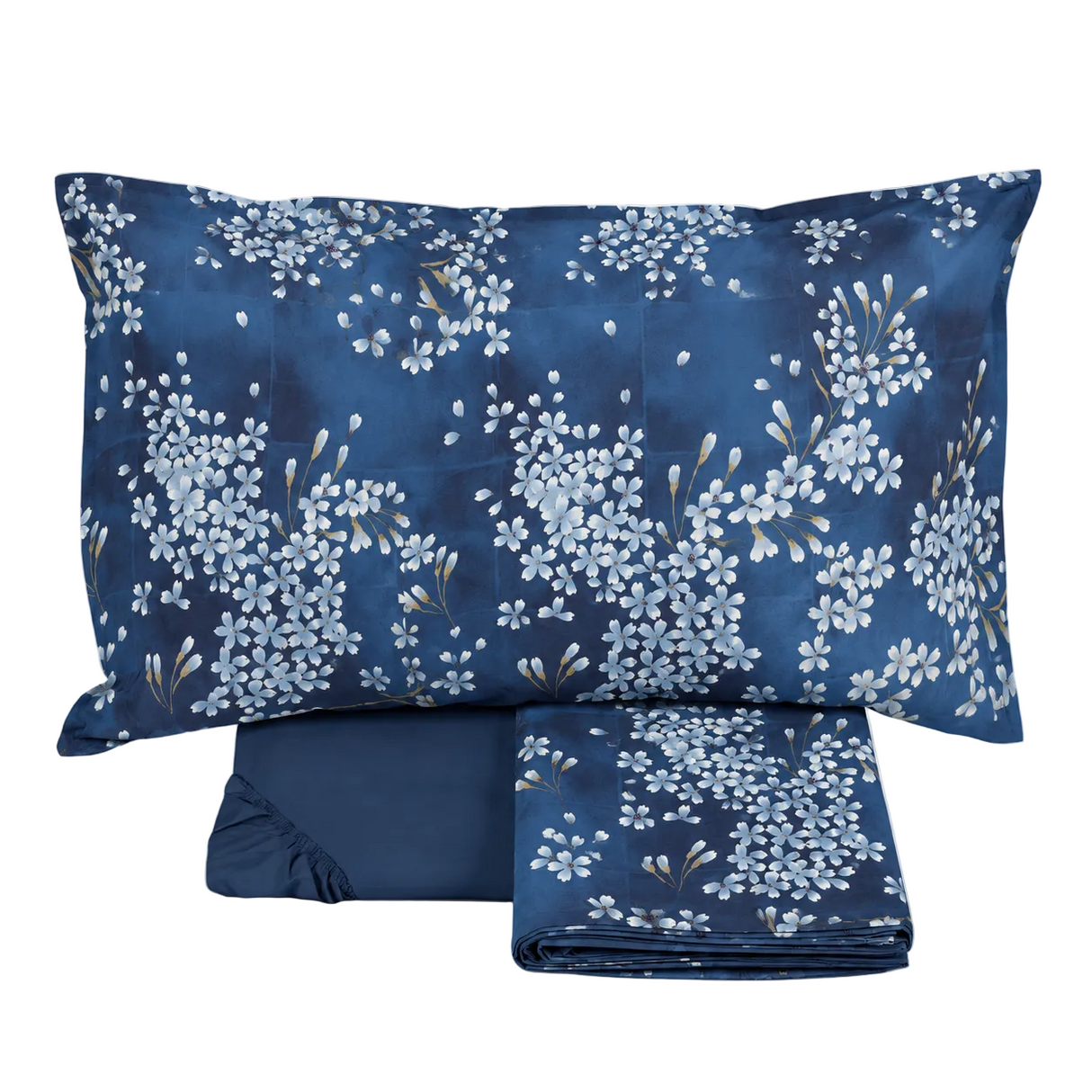 Completo Lenzuola in Percalle di Cotone - Kimono