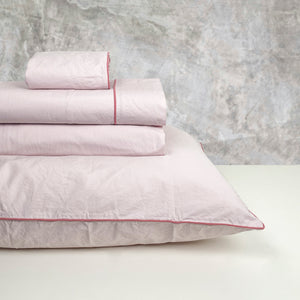 Completo Lenzuola in Percalle di Cotone Stonewashed - Volterra