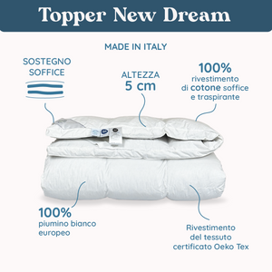 Topper in Piumino d'Oca - New Dream h5