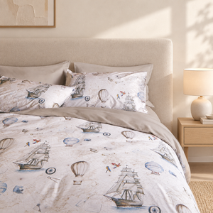 Parure Copripiumino in Percalle di Cotone Fantasia - Magellano