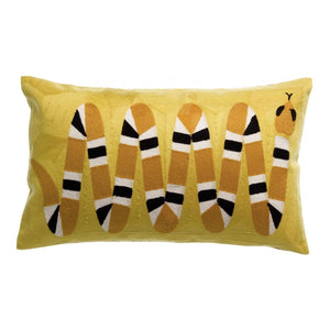 Cuscino in Puro Cotone Ricamato - Yoka