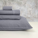 Completo Copripiumino in Percalle di Cotone Stonewashed - Volterra