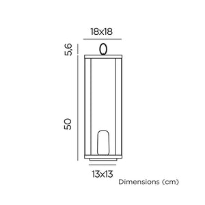 Lampada a Led con Batteria Ricaricabile a Lanterna per Interni/Esterni - Siroco