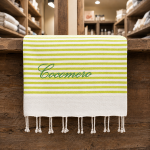 Telo Mare in Fouta di Puro Cotone a Righe Larghe - Alma