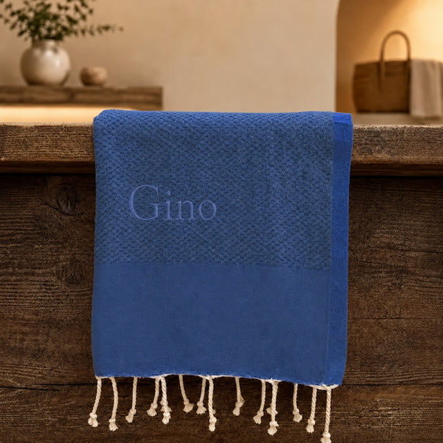 Telo Mare in Fouta di Puro Cotone Tinta Unita - Hammam