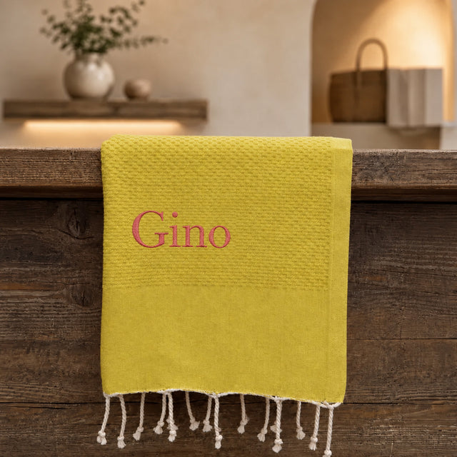 Telo Mare in Fouta di Puro Cotone Tinta Unita - Hammam