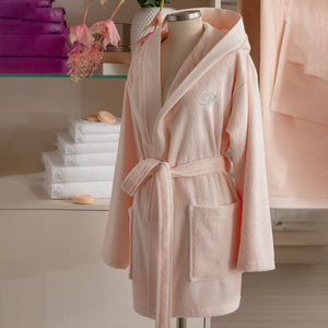 Accappatoio in Spugna di Cotone con Cappuccio Benessere Blumarine 