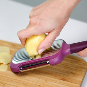 Affetta Verdure con Peeler Integrato - Peel & Slice Affetta Verdure Trebonn 