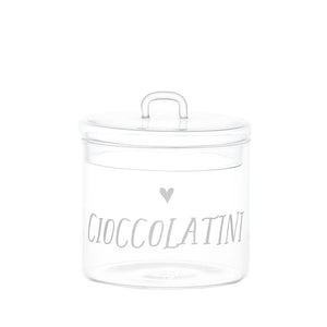 Barattolo in Vetro Borosilicato Serigrafato - Cioccolatini Barattolo Simple Day 