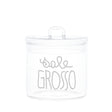 Barattolo in Vetro Borosilicato Serigrafato - Sale Grosso Barattolo Simple Day Bianco 