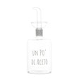 Bottiglia Aceto in Vetro Borosilicato Serigrafata - Un po' Di Aceto Bottiglia Simple Day Bianco 