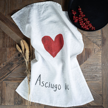 Canovaccio in Lino Stonewashed - Asciugo Io Canovaccio Simple Day 