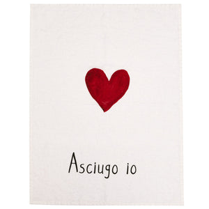 Canovaccio in Lino Stonewashed - Asciugo Io Canovaccio Simple Day Bianco 