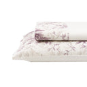 Completo Lenzuola in Cotone con Balza Stampata Floreale - Kelly Lenzuola Creole Home Singolo Rosa 