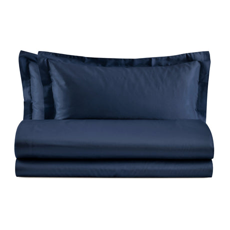 Completo Lenzuola Matrimoniale in Raso 100% Cotone - Atene Lenzuola Lisola Matrimoniale Navy 